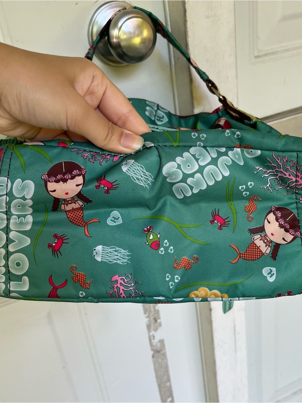 Harajuku Lovers Y2K Vintage Gwen Stefani Rare Mermaid Print Handbag! - Picture 9 of 9